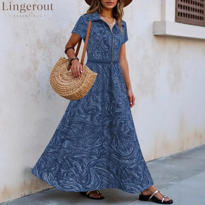 🌟 Timeless Paisley Print Maxi Dress: Effortless Elegance for Every Occasion