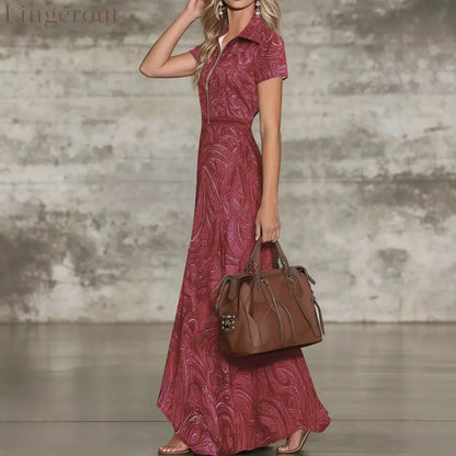 🌟 Timeless Paisley Print Maxi Dress: Effortless Elegance for Every Occasion