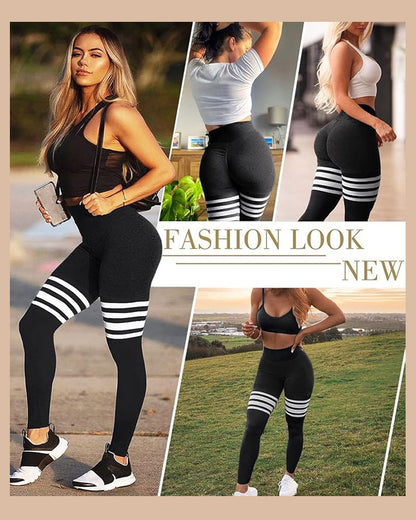 Hugmecurve Scrunch Thigh-Highs Butt Lifting Workout Leggings