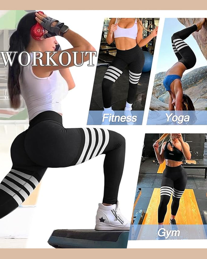 Hugmecurve Scrunch Thigh-Highs Butt Lifting Workout Leggings