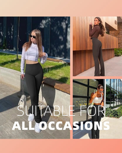 Hugmecurve High Waist Butt-lifting Flare Leggings For Women