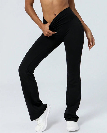 Hugmecurve High Waist Butt-lifting Flare Leggings For Women