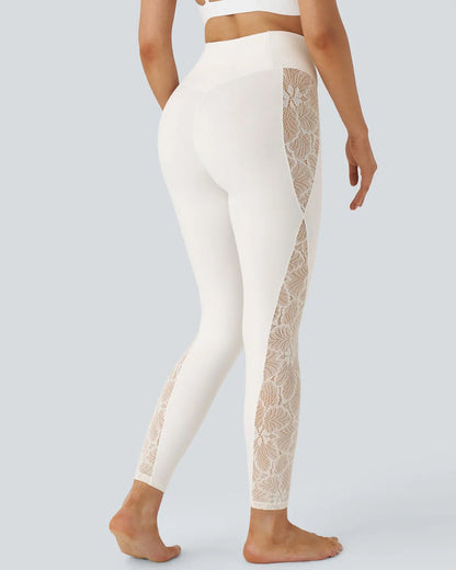 Hugmecurve High-Waist Tummy Control Butt Lifting Lace Leggings