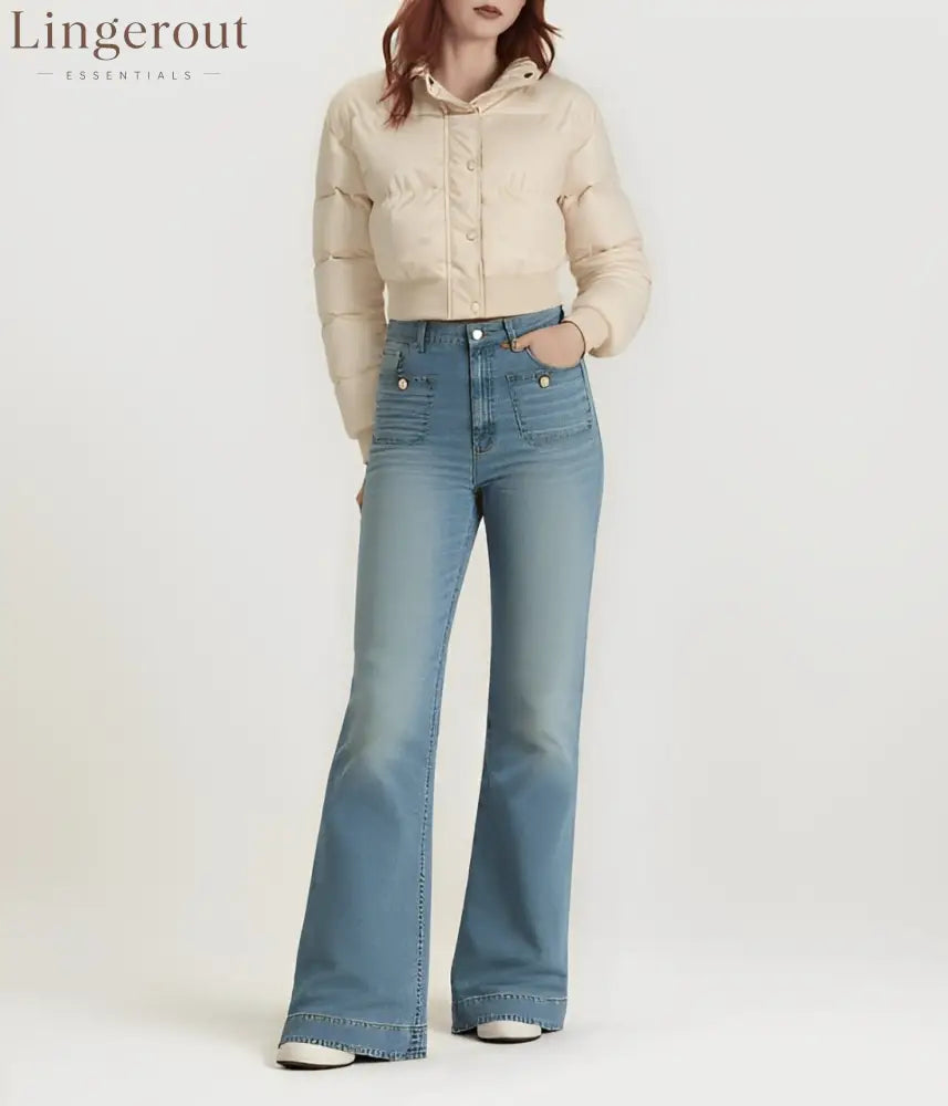 Tummy Control Sailor Wide Leg Trouser