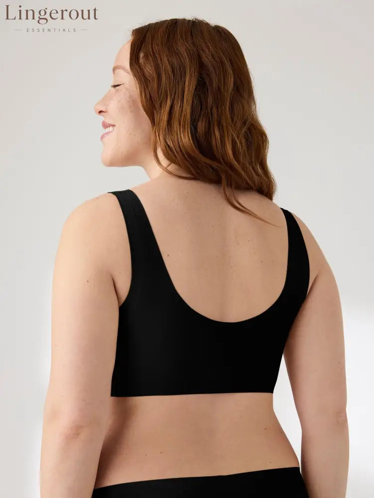 V-Neck Boost Seamless Wireless Comfort Bra Smoothing Everyday Support Bralette