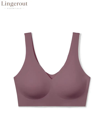 V-Neck Boost Seamless Wireless Comfort Bra Smoothing Everyday Support Bralette
