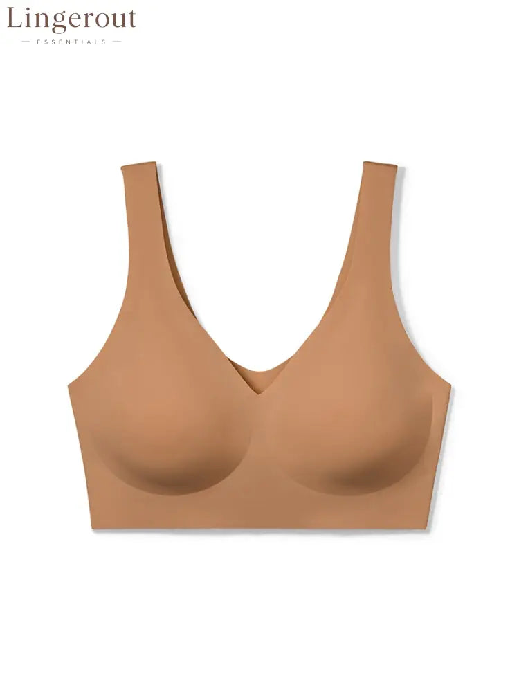V-Neck Boost Seamless Wireless Comfort Bra Smoothing Everyday Support Bralette