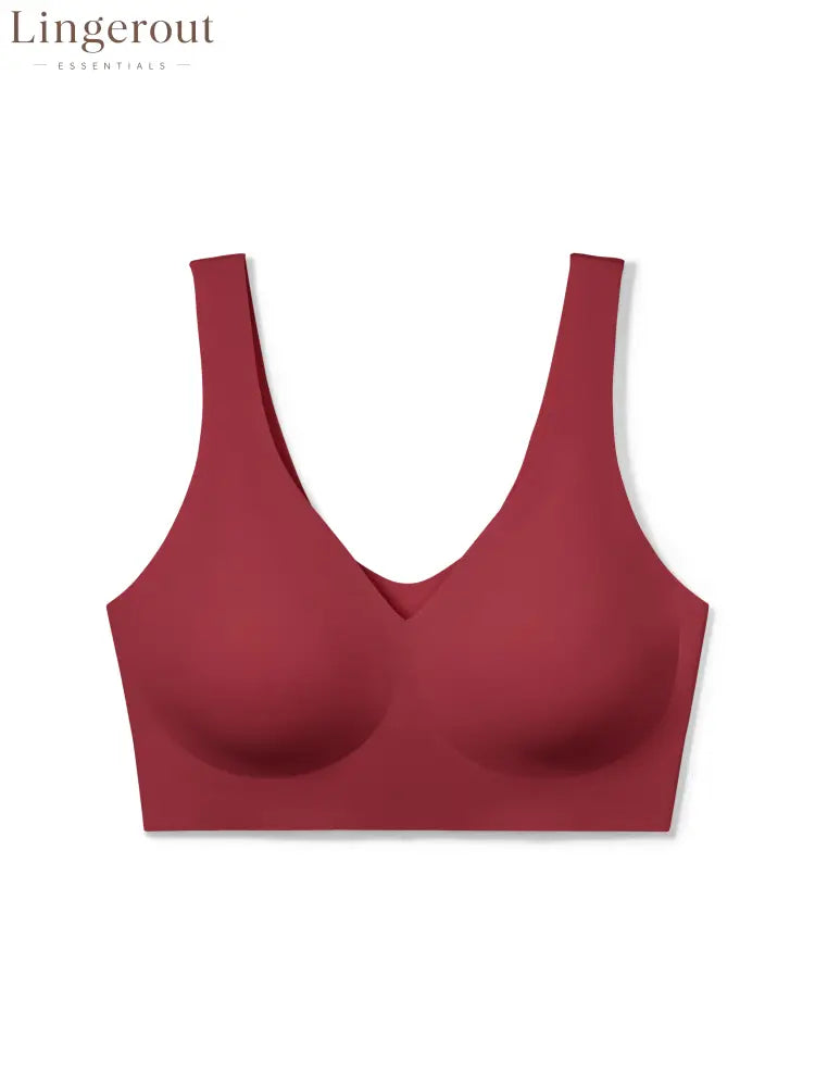 V-Neck Boost Seamless Wireless Comfort Bra Smoothing Everyday Support Bralette