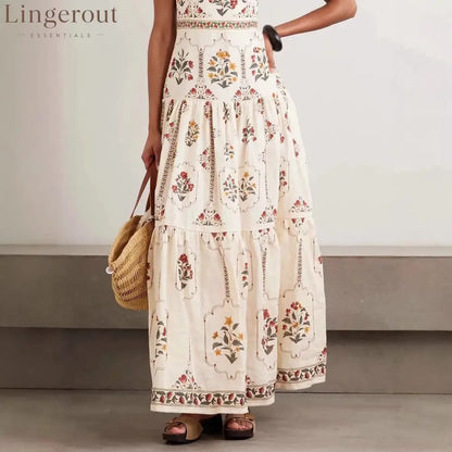 Vintage Floral Tiered Maxi Dress | Square Neck Cami Sundress