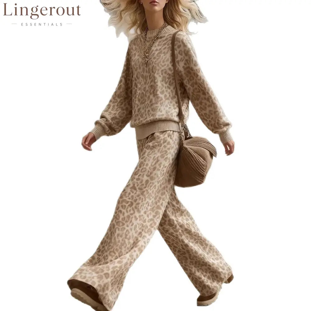 Wild Elegance Leopard Lounge Set