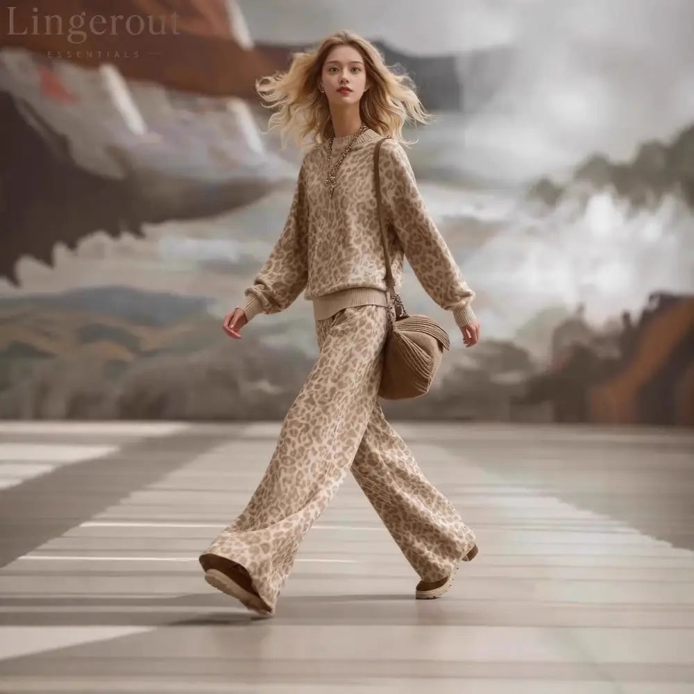 Wild Elegance Leopard Lounge Set