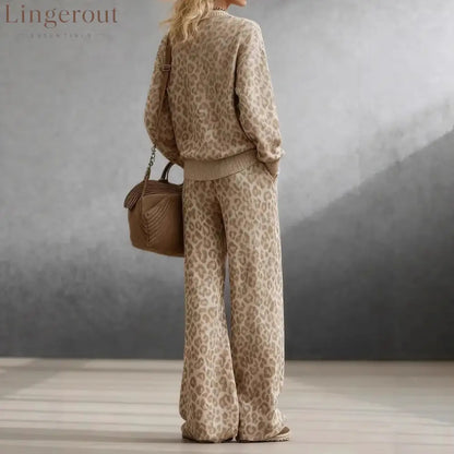 Wild Elegance Leopard Lounge Set