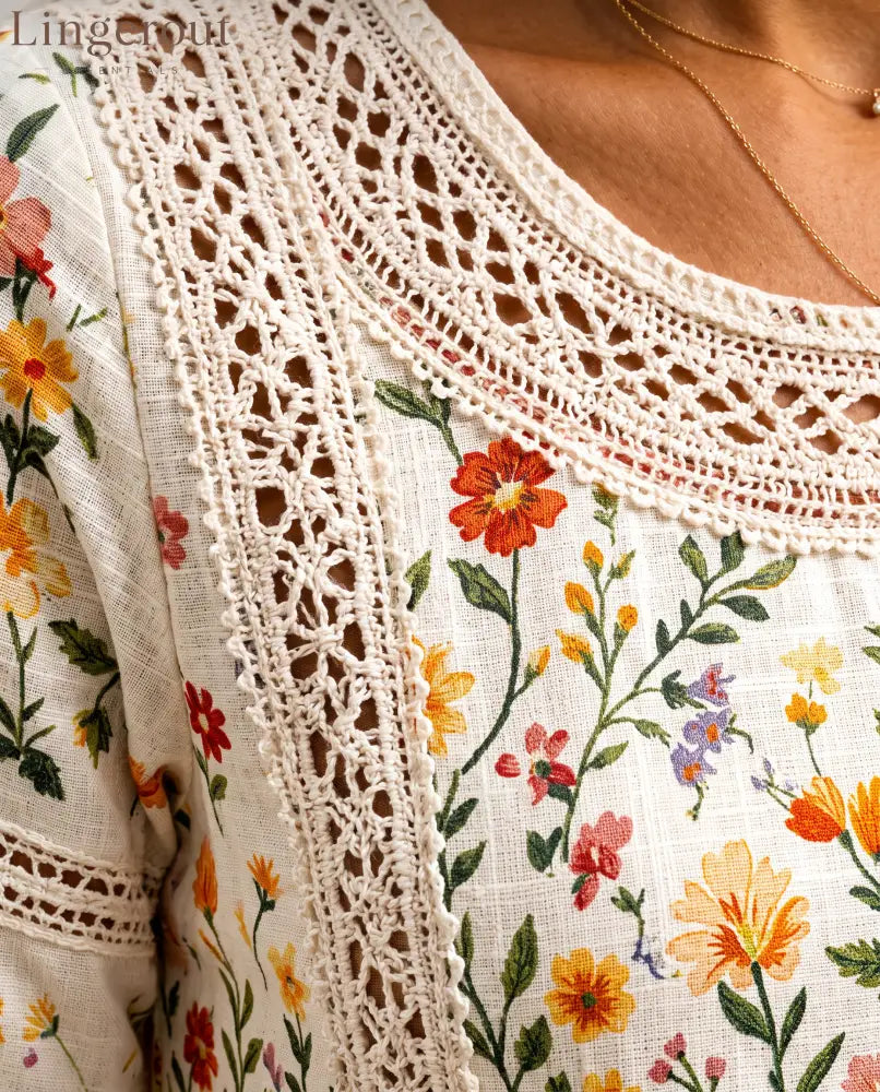 Wildflower Meadow Charm Midi Dress