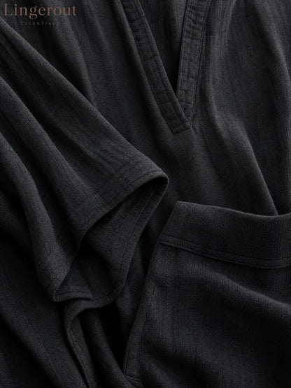 Women Premium Cotton Linen Loose Midi Dress - Dress