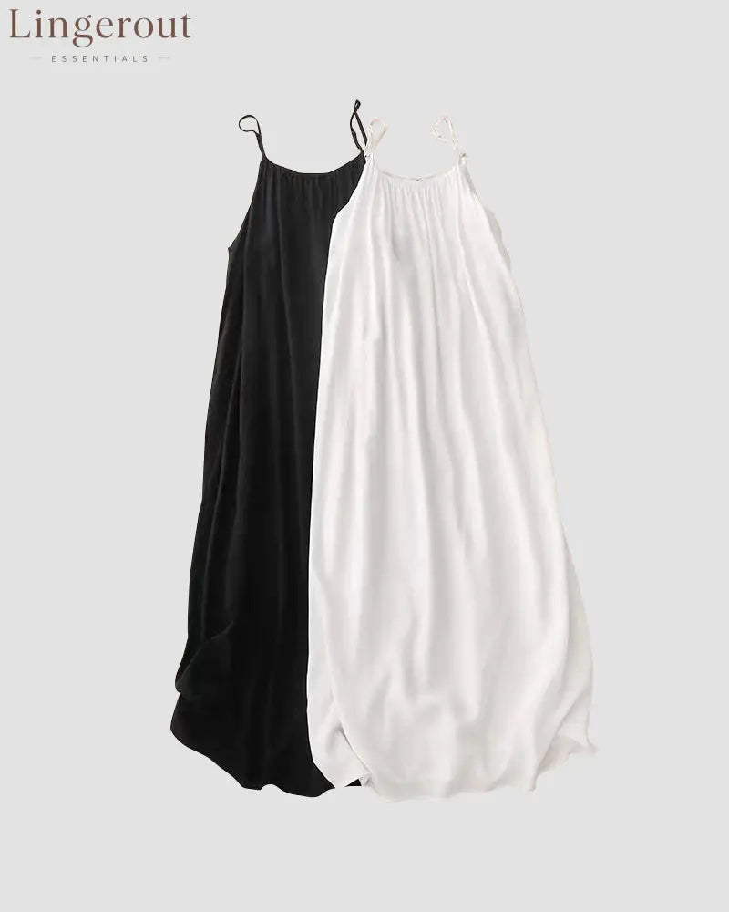 Women’s Solid Color Backless Cami Dress