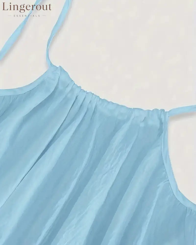 Women’s Solid Color Backless Cami Dress
