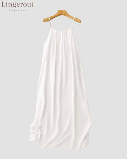 Women’s Solid Color Backless Cami Dress