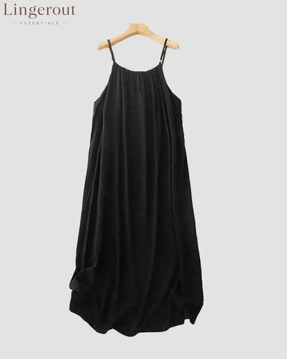 Women’s Solid Color Backless Cami Dress