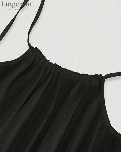 Women’s Solid Color Backless Cami Dress