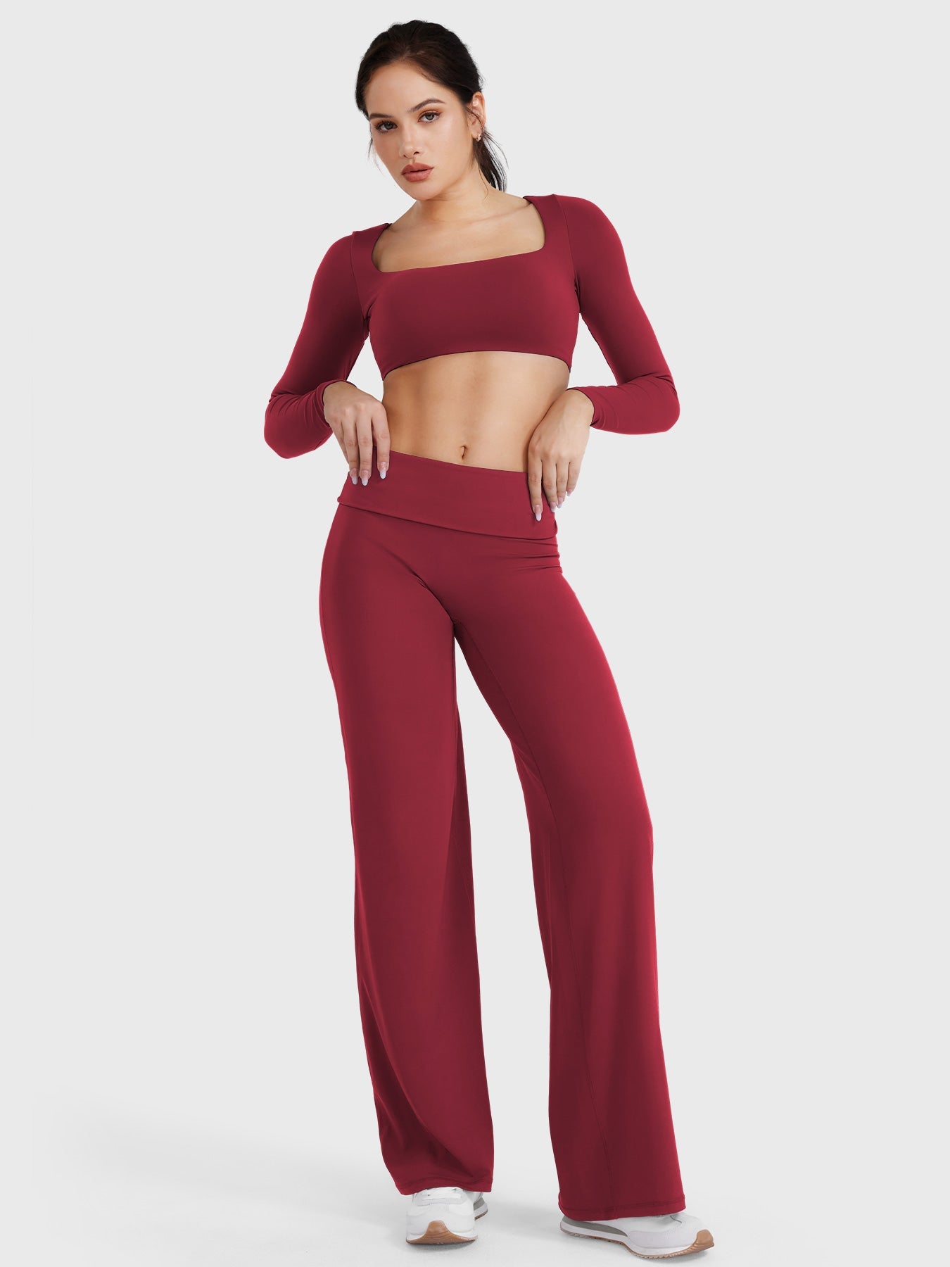 hugmecurve Eddiy 31.5" Fold Over Straight Leggings