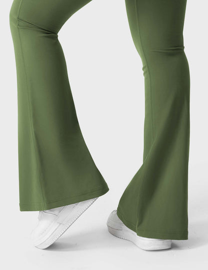 hugmecurve  Brittany Flared Leggings with Pockets