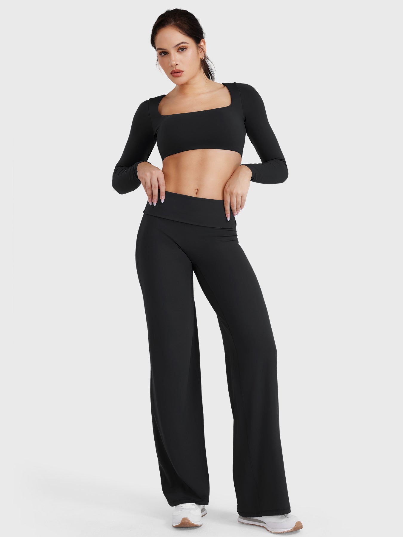 hugmecurve Eddiy 31.5" Fold Over Straight Leggings