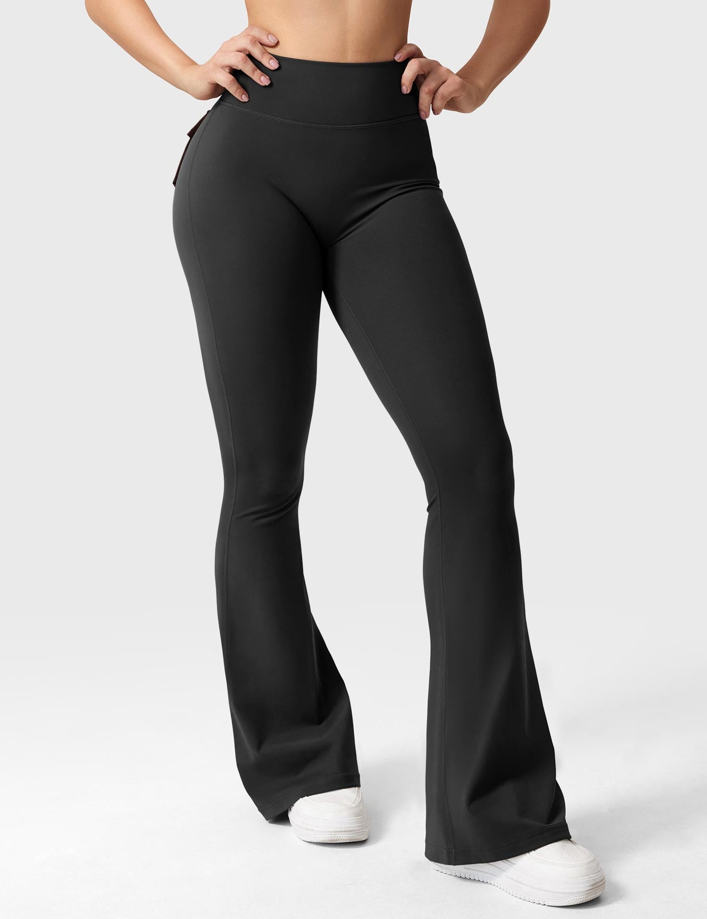 hugmecurve  Brittany Flared Leggings with Pockets