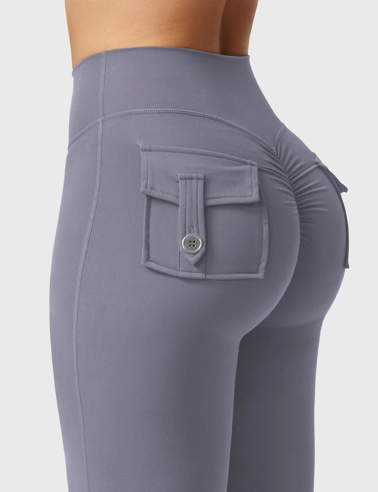 hugmecurve  Brittany Flared Leggings with Pockets