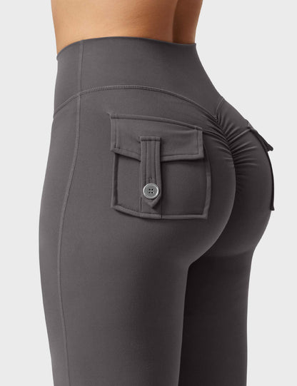 hugmecurve  Brittany Flared Leggings with Pockets