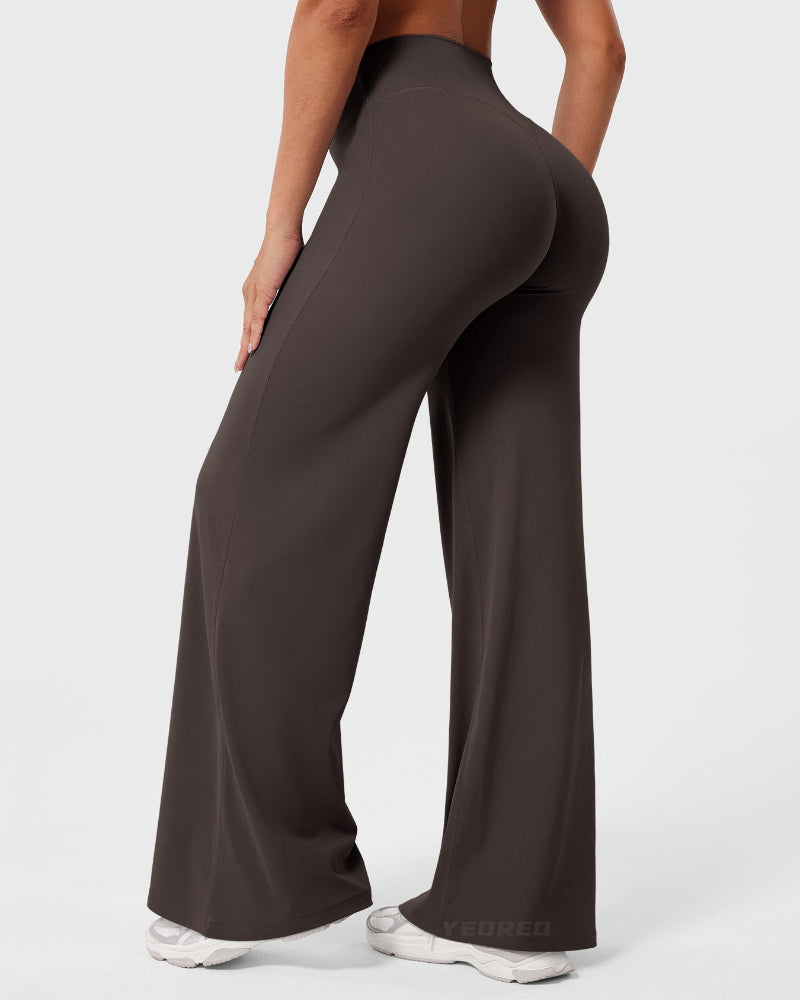 Hugmecurve Leggings High-Waist Straight-Leg No Front Seam Buttery Soft Gym Yoga Pants for Women Fitness Tights