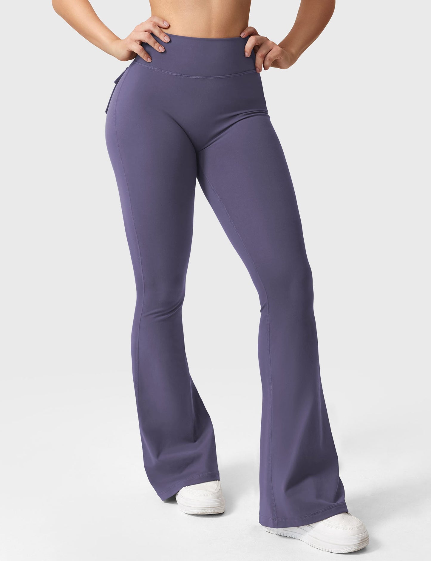 hugmecurve  Brittany Flared Leggings with Pockets