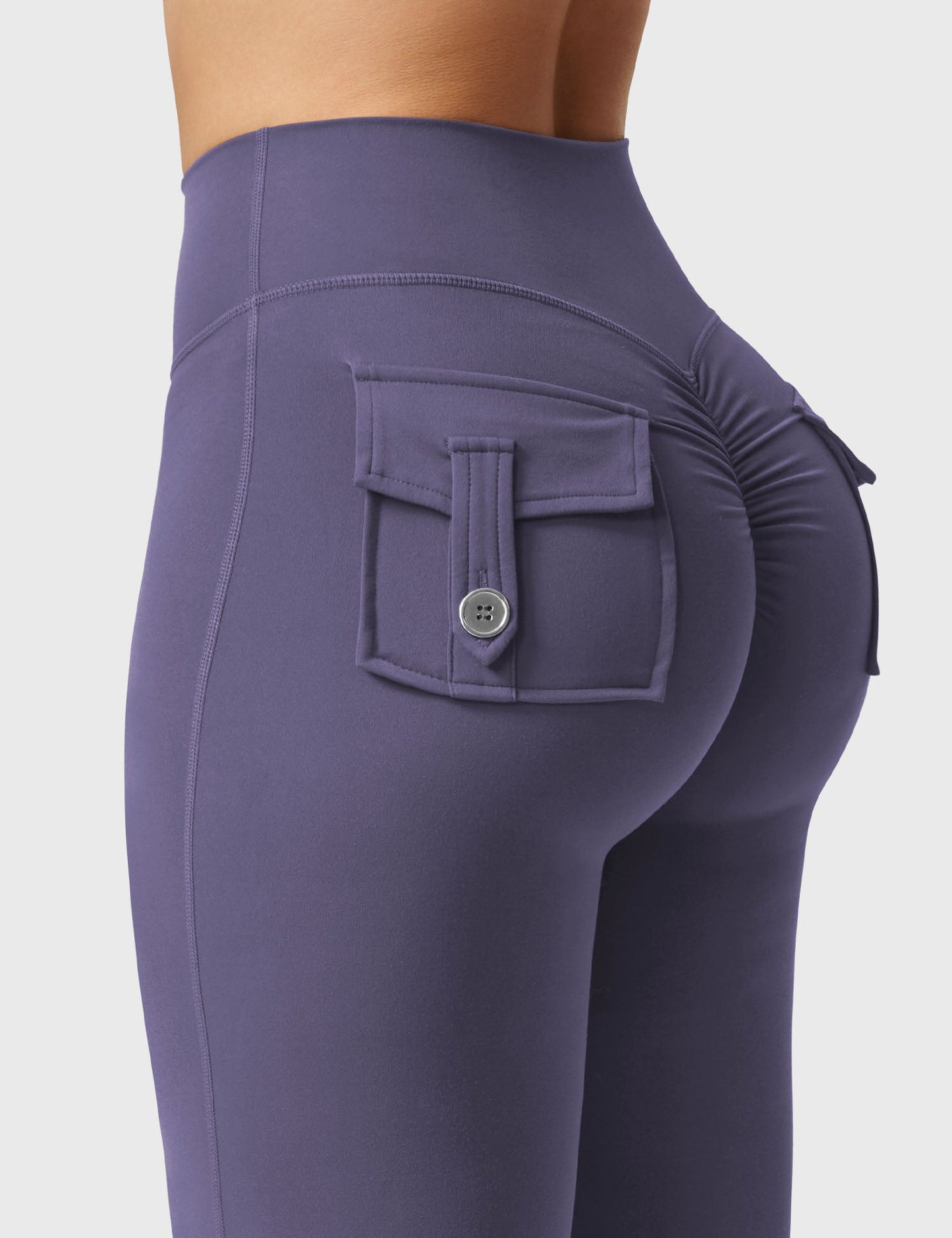 hugmecurve  Brittany Flared Leggings with Pockets