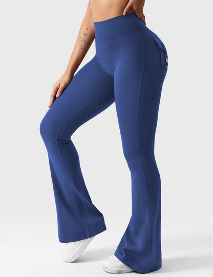 hugmecurve  Brittany Flared Leggings with Pockets