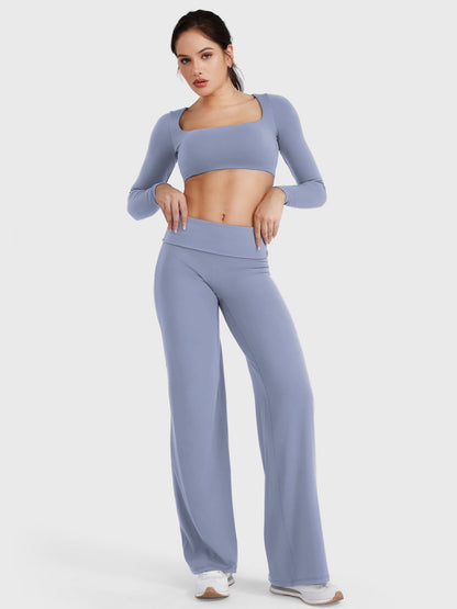 hugmecurve Eddiy 31.5" Fold Over Straight Leggings