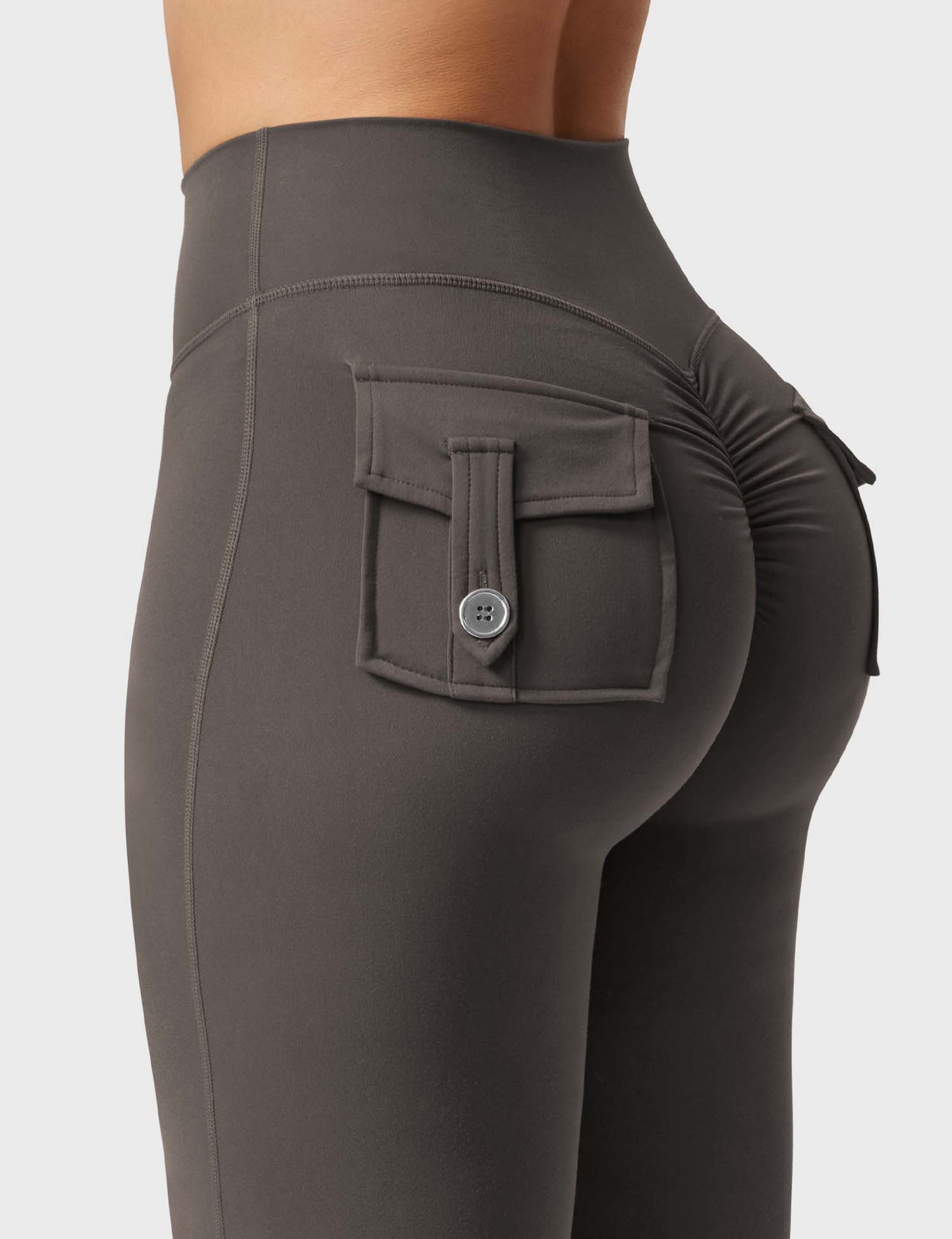 hugmecurve  Brittany Flared Leggings with Pockets