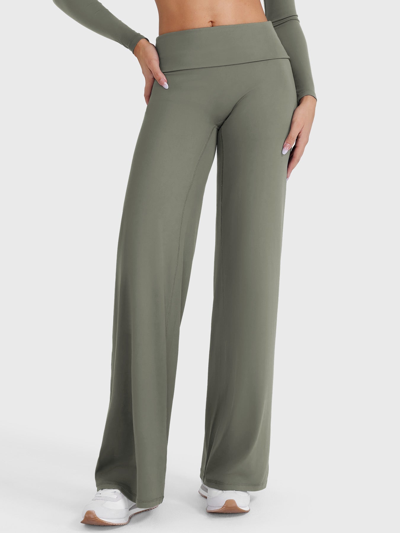 hugmecurve Eddiy 31.5" Fold Over Straight Leggings