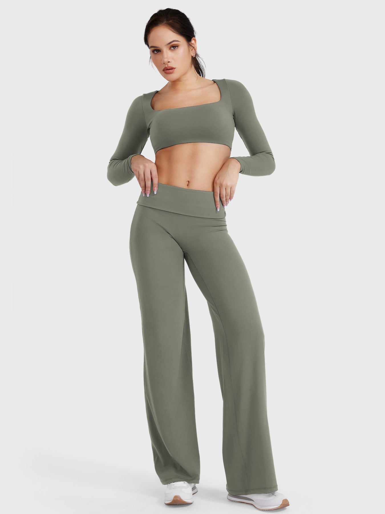 hugmecurve Eddiy 31.5" Fold Over Straight Leggings
