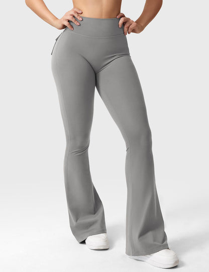 hugmecurve  Brittany Flared Leggings with Pockets