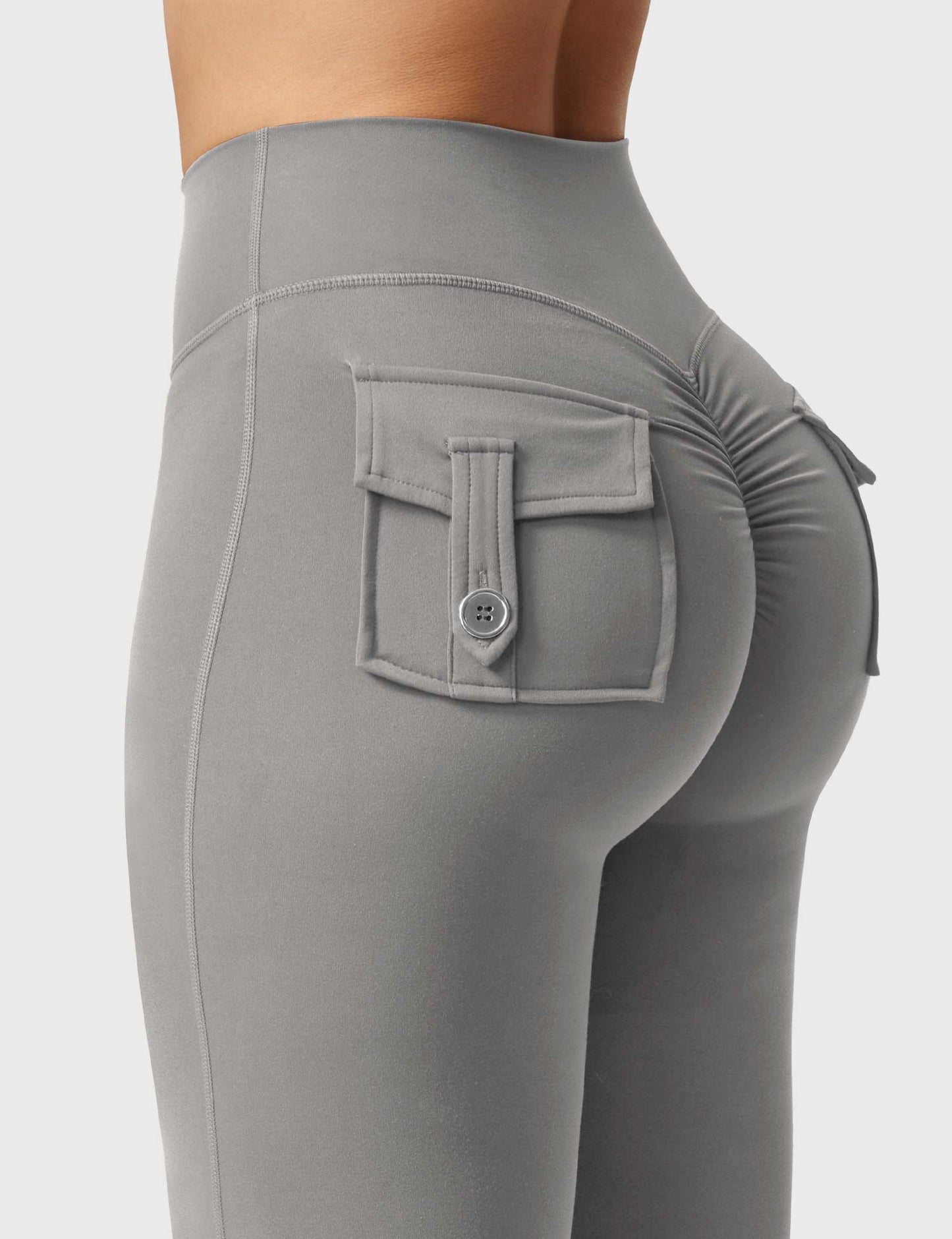 hugmecurve  Brittany Flared Leggings with Pockets
