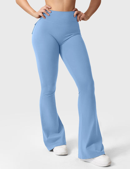 hugmecurve  Brittany Flared Leggings with Pockets