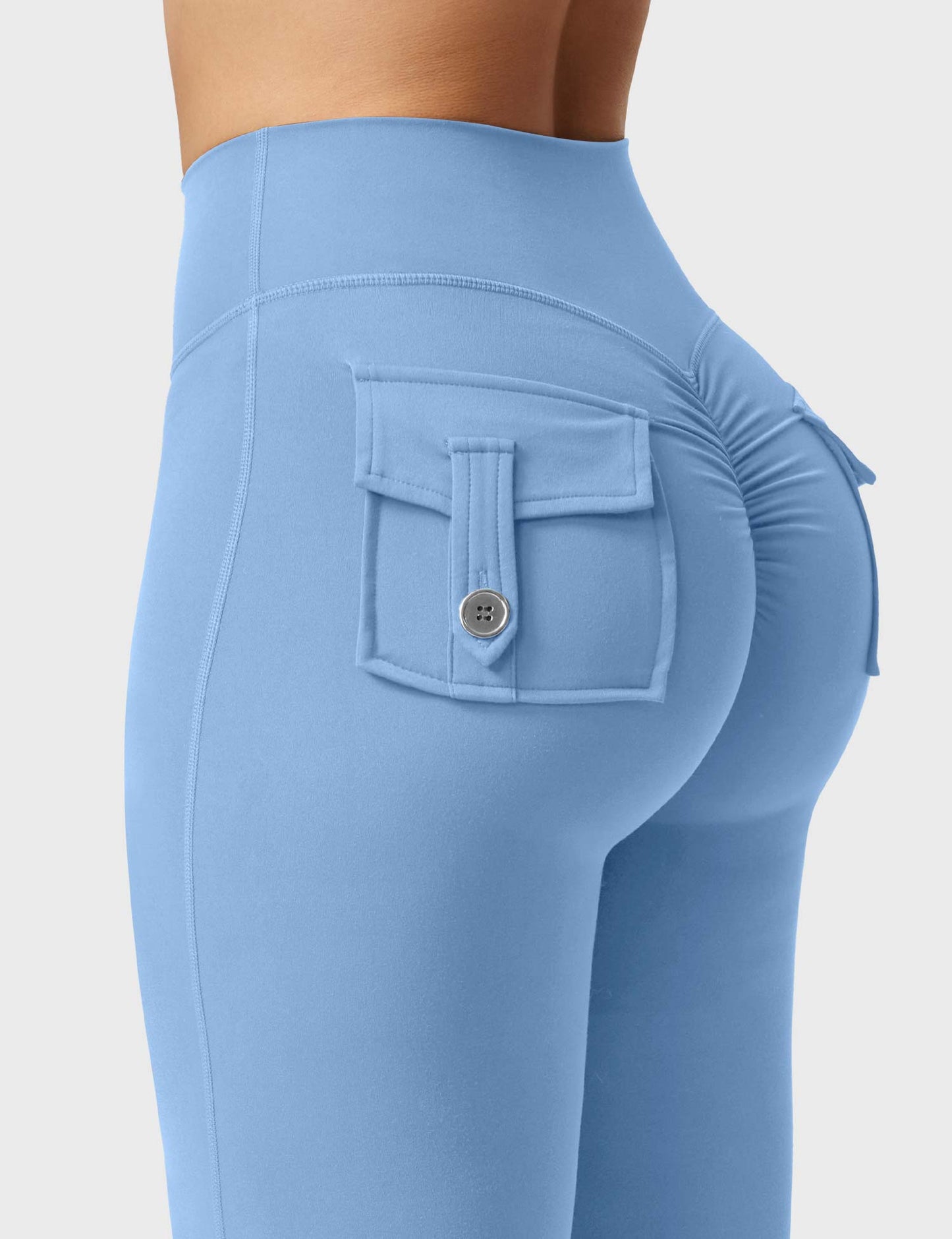 hugmecurve  Brittany Flared Leggings with Pockets