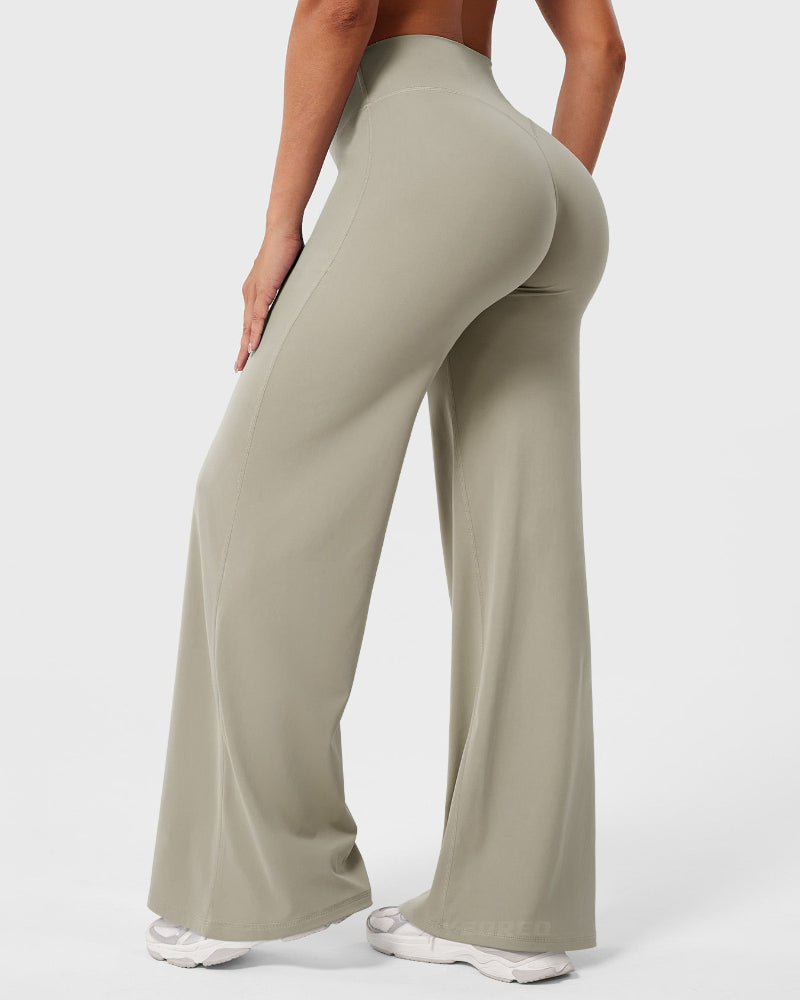 Hugmecurve Leggings High-Waist Straight-Leg No Front Seam Buttery Soft Gym Yoga Pants for Women Fitness Tights