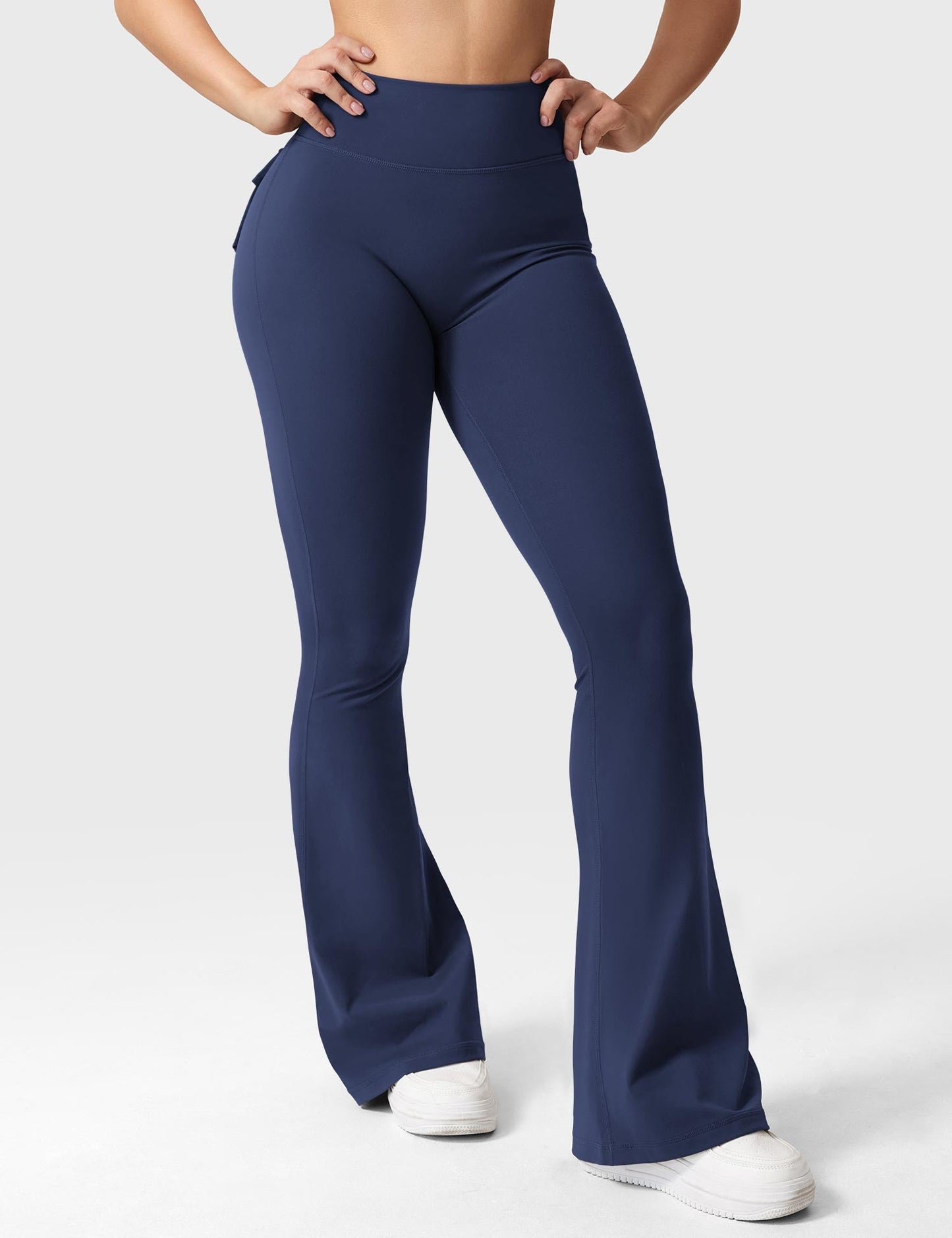 hugmecurve  Brittany Flared Leggings with Pockets