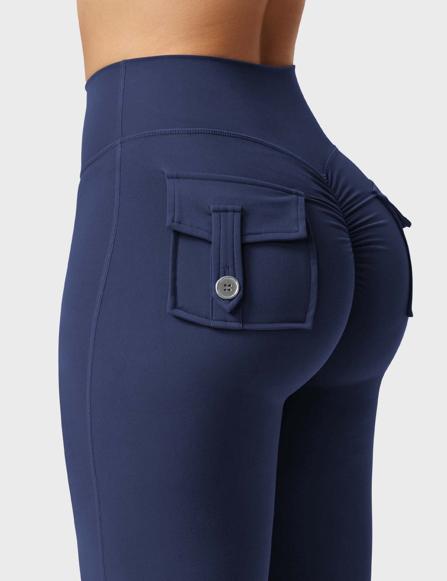 hugmecurve  Brittany Flared Leggings with Pockets