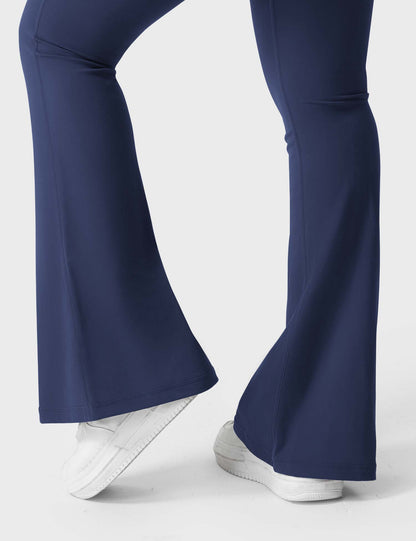 hugmecurve  Brittany Flared Leggings with Pockets