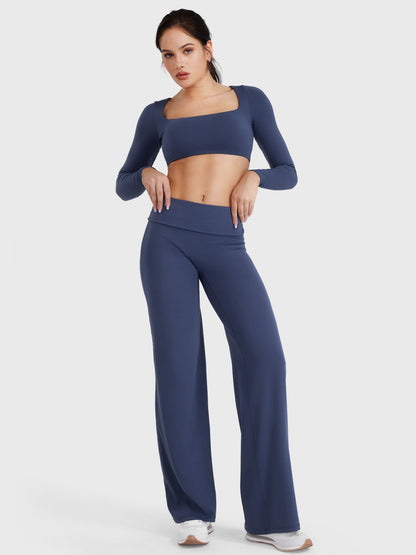 hugmecurve Eddiy 31.5" Fold Over Straight Leggings