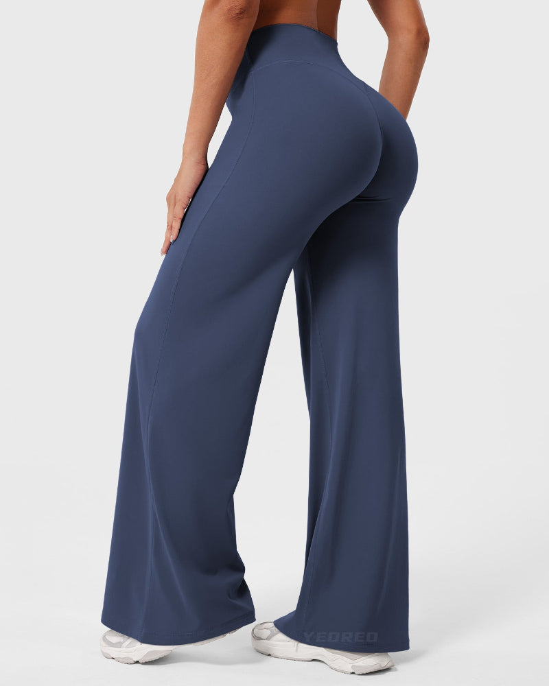 Hugmecurve Leggings High-Waist Straight-Leg No Front Seam Buttery Soft Gym Yoga Pants for Women Fitness Tights