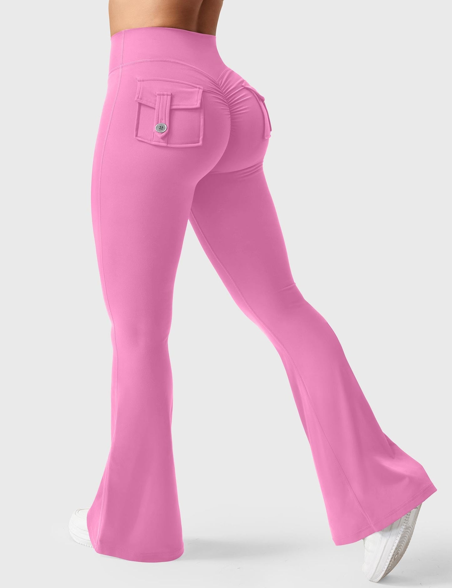 hugmecurve  Brittany Flared Leggings with Pockets