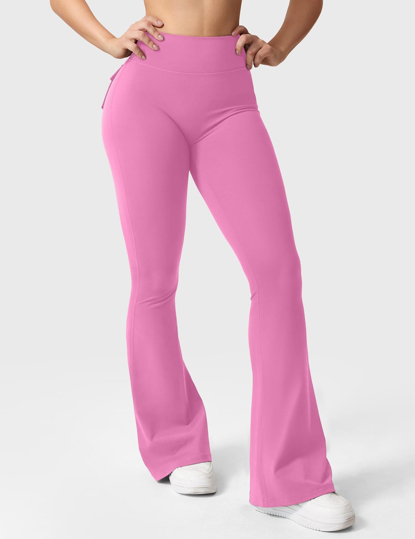 hugmecurve  Brittany Flared Leggings with Pockets