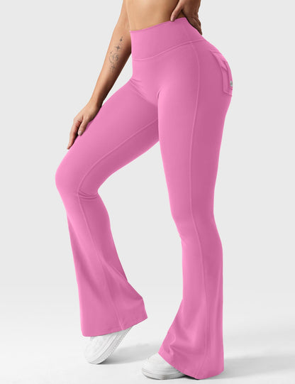 hugmecurve  Brittany Flared Leggings with Pockets